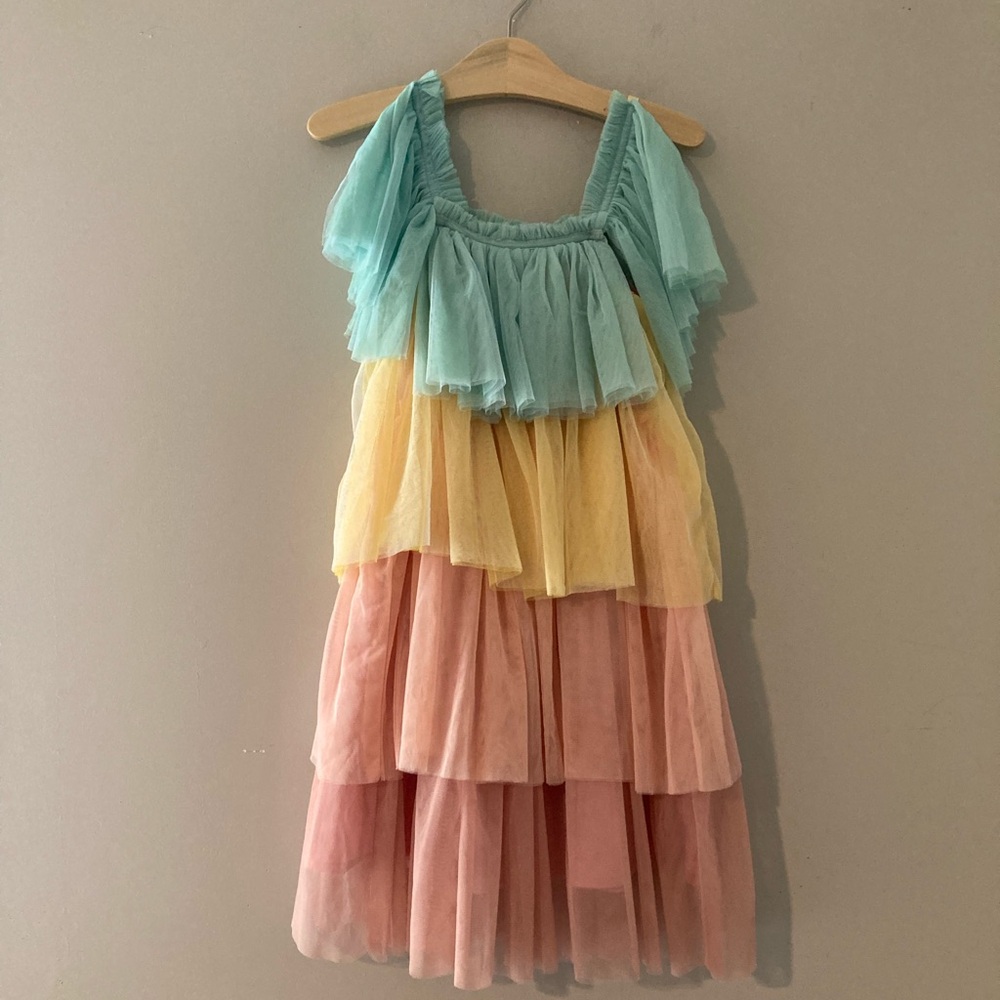 $48 ADD ON meri meri tulle tiered dress 3-4Y‎ Zara Hanna Andersson Rylee + Cru